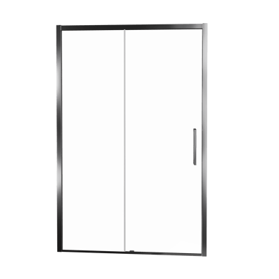 Balmani Senses Design douche schuifdeur omkeerbaar 160 cm x 210 cm Helder glas, Chroom profielen, met coating