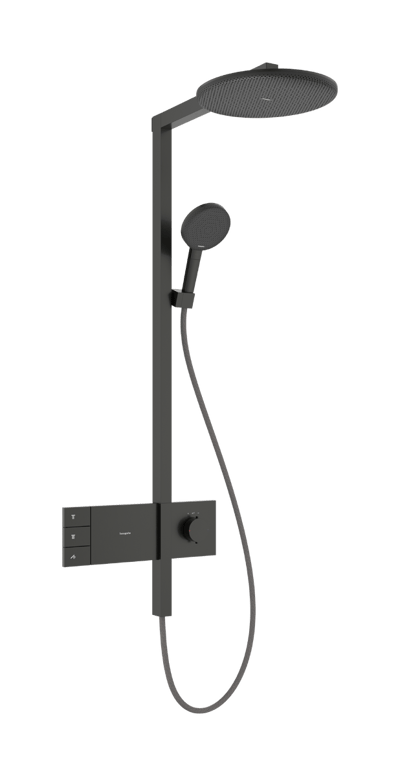 Hansgrohe Raindance Alive S Showerpipe colonne de douche de pluie 300 2 fonctions de jet avec robinet thermostatique Brushed Black Chrome