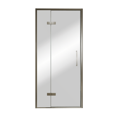 Balmani Senses Design porte pivotante à gauche 100 cm x 210 cm verre Miroir Reflex, Profil Brushed GunMetal