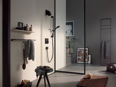 Hansgrohe Pulsify Select S douchestang met douchekop 10,5cm 3 straalfuncties glanzend chroom