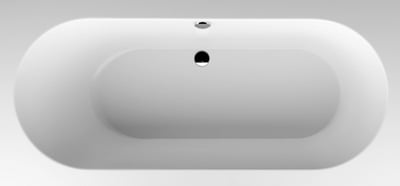 Villeroy & Boch Oberon tweepersoons inbouwbad 190 x 90 cm quaryl Glanzend Wit