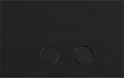 Perola Ribs Betätigungsplatte: Schwarz Matt, für UP320 oder UP720 Spülkasten