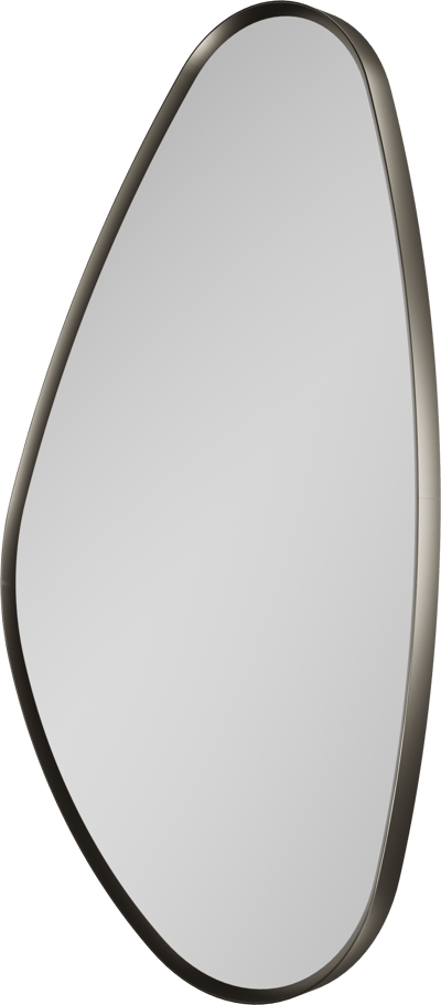 Balmani Auro miroir de toilette organique Brushed GunMetal 35 x 60 cm