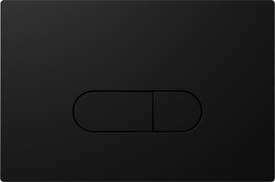 Riana plaque de déclenchement Noir Mat pour Geberit Duofix UP100 bâti-support