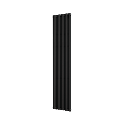 Vipera Corrason radiateur de salle de bains simple 40 x 180 cm chauffage central noir mat raccordement latéral 1.212W
