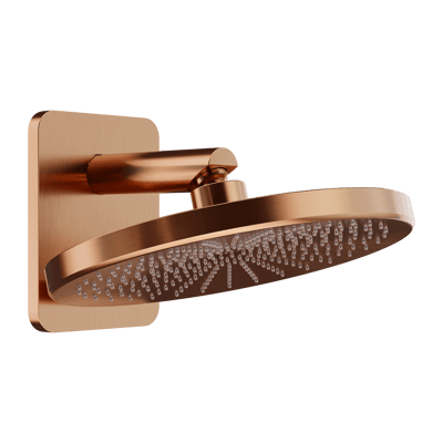 Blaufoss Onos 250  hoofddouche rond 25 cm met douchearm  Brushed Rosegold