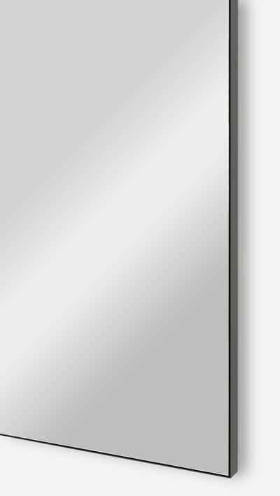 Storke Nero miroir rectangulaire noir 48 x 100 cm