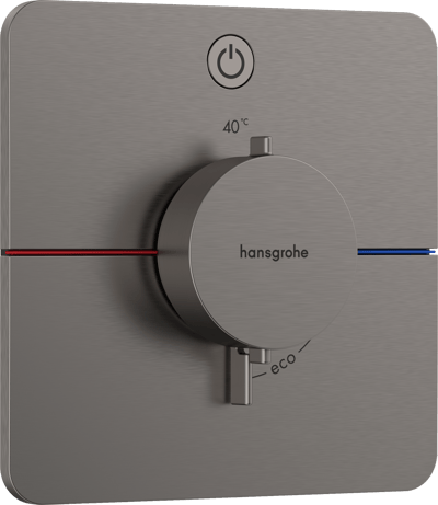 Hansgrohe Showerselect Comfort Q thermostat de douche encastré Brushed Black Chrome
