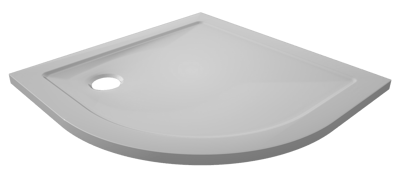 Luca Varess Soft Duschwanne: 90 x 90 cm, Acryl, Weiß glänzend