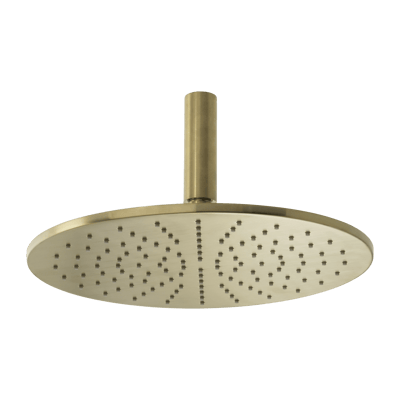 Blaufoss Round 300 tête de douche rond avec support plafond Ø30cm30 cm Brushed Champagne Gold