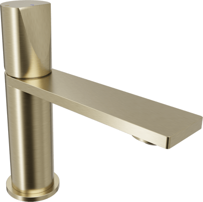 Blaufoss Eris EcoStart standaard wastafelkraan Brushed Champagne Gold