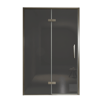 Balmani Senses Design douche draaideur links 140 cm x 210 cm Rookglas, Brushed GunMetal profielen