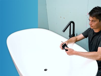 Installatievideo vrijstaande baden