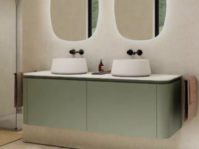 Badkamertrend 2024: vloeiende vormen