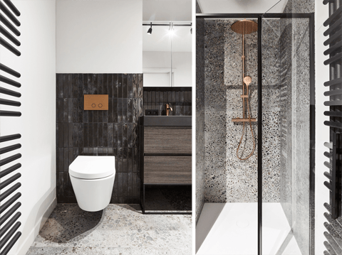 Basisstructuur van een nieuwe badkamer voor renovatie