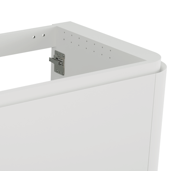 Balmani Moon meuble sous-lavabo suspendu 100 x 55 cm blanc mat 2 tiroirs