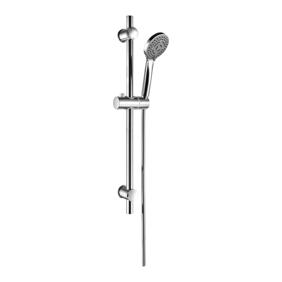 Linie Torus 70 glijstangset ø9,5cm 3 functies chroom