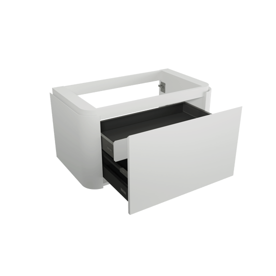 Balmani Moon meuble sous-lavabo suspendu 100 x 55 cm blanc mat 2 tiroirs