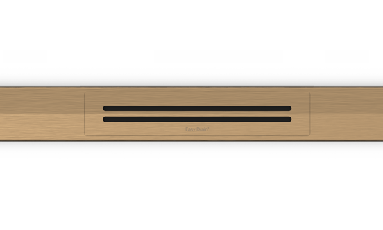 Easy Drain R-Line Clean Color douchegoot 80cm Brushed Bronze