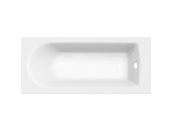 Luca Varess Rosala eenpersoons inbouwbad 160 x 70 cm acryl mat wit