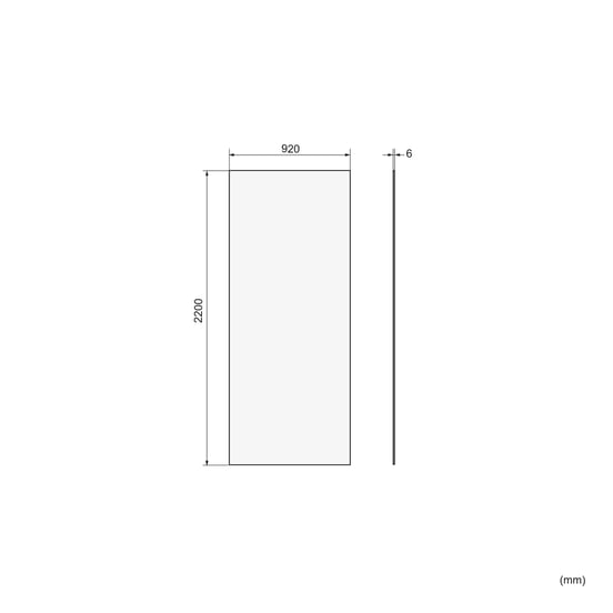 Balmani Piatto douchewandpaneel 90 x 220 cm Solid Surface mat wit