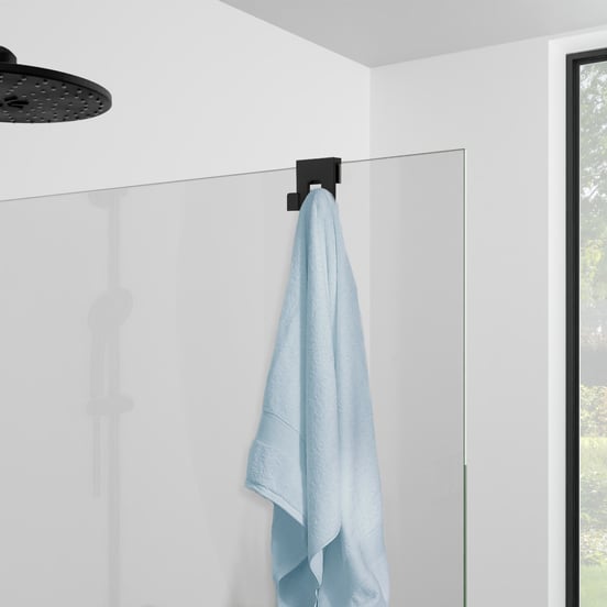 Luca Varess Duschhaken, Schwarz matt