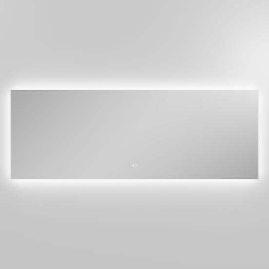 Balmani Giro Touch rechteckig Badezimmerspiegel 180 x 65 cm mit Spiegelbeleuchtung und Anti-Beschlag Spiegelheizung