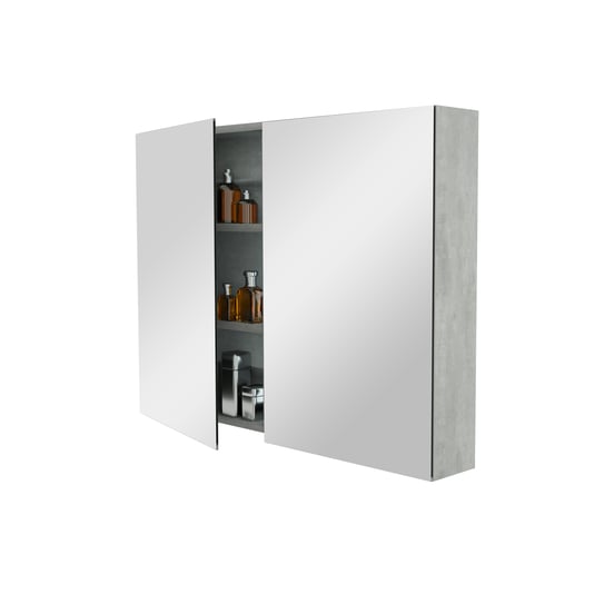 Storke Reflecta spiegelkast 100 x 75 cm beton donkergrijs