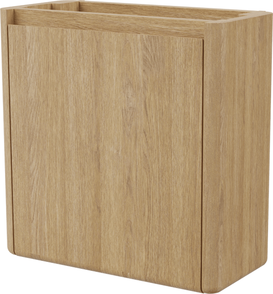 Balmani Fara meuble wc suspendu 45 x 22 cm chêne naturel avec Fara lavabo en Solid Surface mat