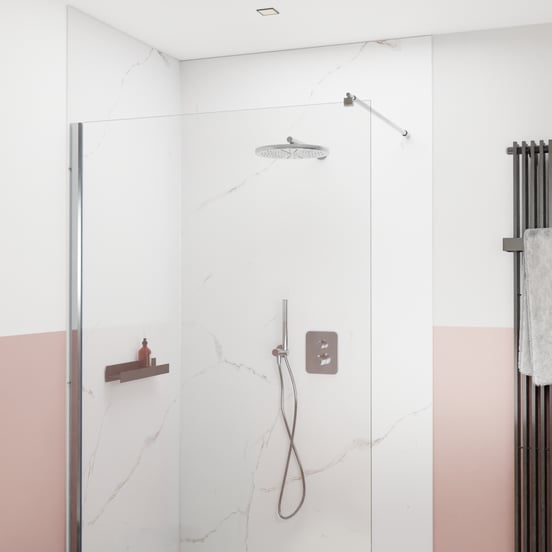 Blaufoss Nola 300 Duschkopf Rund, 30 cm, Wandmontage, Chrom