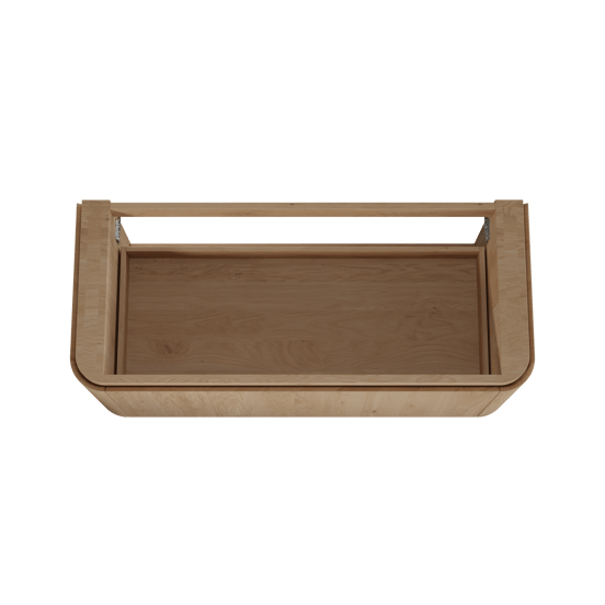 Balmani Moon zwevende wastafelonderkast 130 x 55 cm natuur eik 2 lades