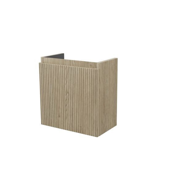 Storke Ribs zwevend fonteinkast 40 x 22 cm ruw eiken