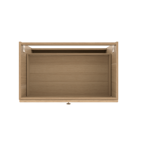 Balmani Lemon stehender Waschbeckenunterschrank: 90 x 55 cm, Eiche verwittert, 2 Schubladen