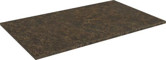 Balmani Stretto enkel tablet Dark Emperador marmer 90 x 55 cm