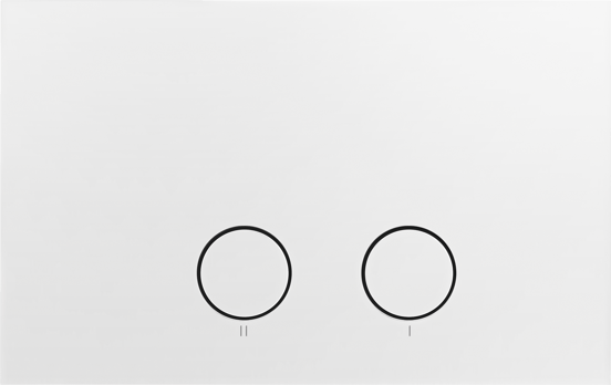 Perola bedieningspaneel Mat Wit voor UP320 of UP720 inbouwreservoir