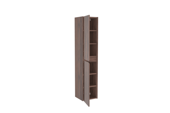 Balmani Mitra zwevend badkamerkast fineer notenhout 35 x 35 x 169 cm