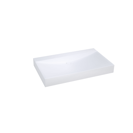 Balmani Wave enkele wastafel matte Solid Surface 90 x 55 cm