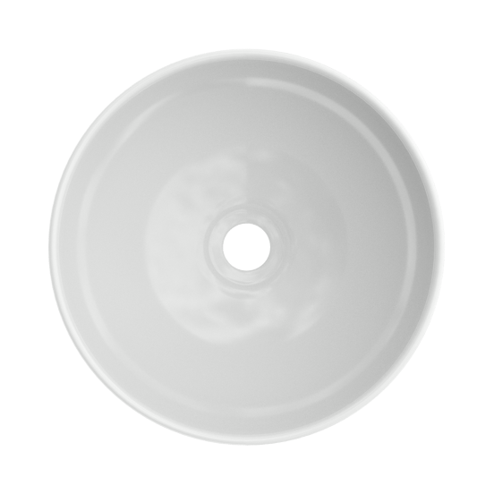 Linie Lavo Aufsatzwaschbecken: Keramik Weiß Glänzend, rund, Ø 32 cm