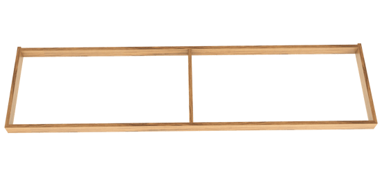 Balmani Lucida Sockel für Bad-Unterschrank, Teak, 180 x 55 cm