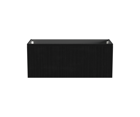 Storke Ribs zwevende wastafelonderkast 120 x 52 cm zwart eiken 2 lades