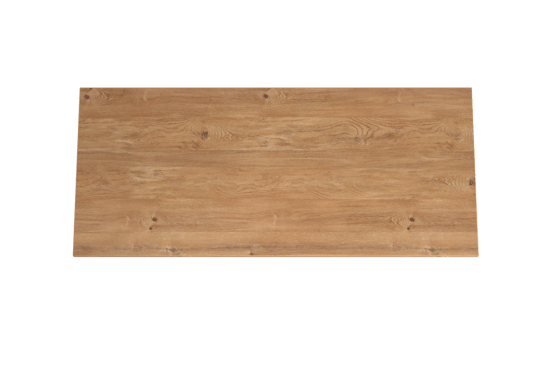 Storke Panton Einzel- oder Doppelwaschtischplatte, Melamin in roher Eiche, 120 x 52 cm