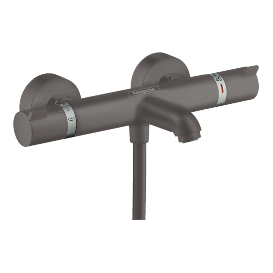 Hansgrohe Ecostat Comfort opbouw badkraan thermostatisch Brushed Black Chrome