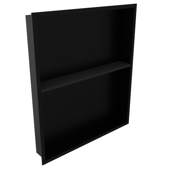 Blaufoss Box Niche encastrée 50,5 x 59 cm noir mat