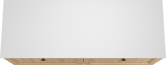 Balmani Lemon hängendes Möbelstück Set: 150 x 55 cm, Naturbelassene Eiche Furnier, mit Stretto Einzel- oder Doppel Waschtischplatte, Weiß matt