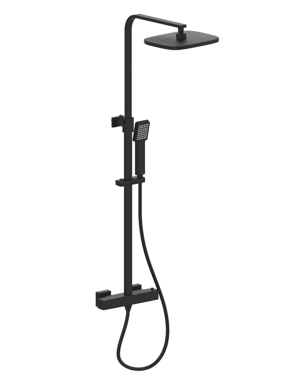 Blaufoss Cape 250 colonne de douche de pluie mitigeur de douche encastré Noir Mat