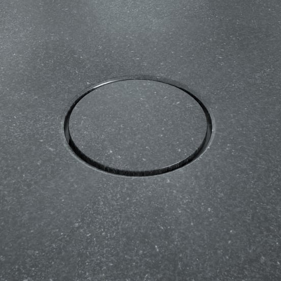 Balmani Thanos douchebak 160 x 90 cm graniet zwart gevlamd