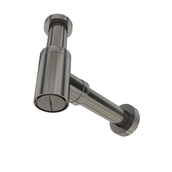 Santeg Styledrain MINI-X Ablauf für Handwaschbecken, Gunmetal gebürstet, 32 mm