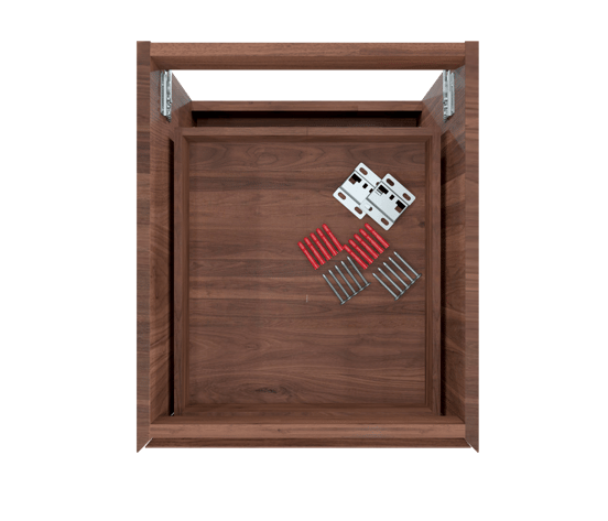 Balmani Mitra meuble sous-lavabo suspendu 45 x 55 cm noyer Américain 2 tiroirs