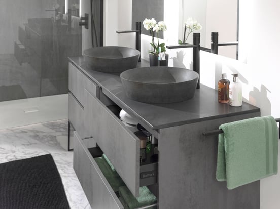 Balmani Still waskom verzoete graniet rond Ø 42,5 cm