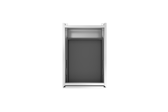 Storke Edge meuble sous-vasque suspendu 35 x 52 cm Blanc Brillant 2 tiroirs